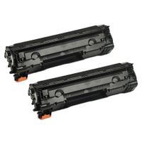 compatible twin pack canon 713 black toner cartridges 2 pack