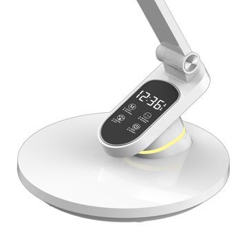 Fabrilamp Flexo Hamlet Blanco 10w 800lm 3000 4500 6000k Hora Reg Intensidad
