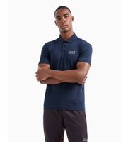 ea7 para hombre 8npf14pjvqz polo core identity de algodon elastico marino m casual manga corta