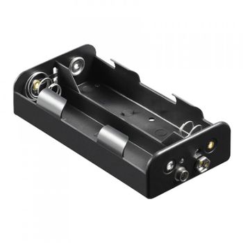 Goobay Portapilas para 4 Pilas FR14/HR14/LR14 Negro