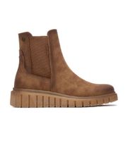 refresh para mujer 17321101-camel botines 173211 marron 39 plano cremallera casual