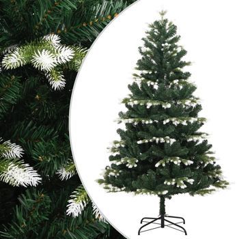 Árbol De Navidad | Decoraciones De Navidad Artificial Con Bisagras Y Nieve Flocada 210 Cm Cfw638779
