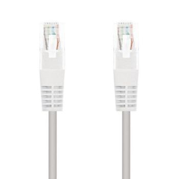 Cable de red Nanocable Latiguillo CAT.6 UTP RJ45 AWG24 25cm Blanco 100% cobre
