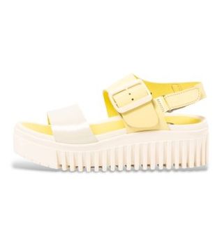 Art para mujer. 1157831GN003_0MU Sandalias de Piel 1578 Brighton amarillo (38), 3 a 5cm, Hebilla, Casual