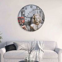 reloj de pared  reloj mural vintage 60 cm cfw168154 cfw12054