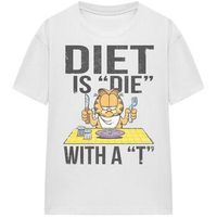 garfield tops y camisetas diet is die with a t para hombre