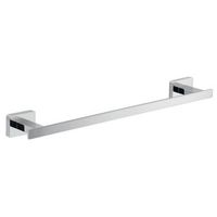 soporte de toallas de pared de 35cm en acero inoxidable cromado  atenas