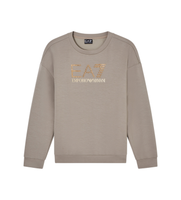ea7 para mujer 7w001488af24375 sudadera logo series gris xs casual modal manga larga