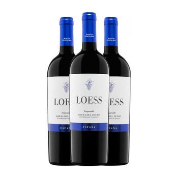 Loess Vino Tinto Tinto Ribera 75 Cl 14% Vol. (pack De 3 Unidades)