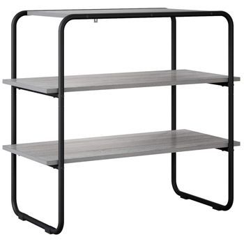 Mesa Consola Sonoma Gris 80 X 41 X 75 Cm Madera De Ingeniería Vidaxl
