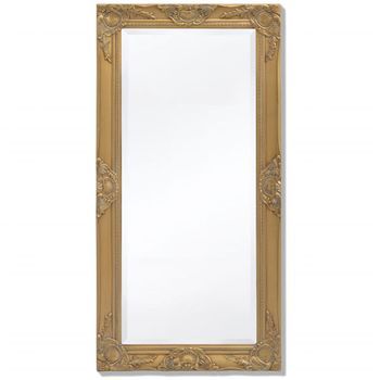 Espejo De Pared Estilo Barroco 100x50 Cm Dorado