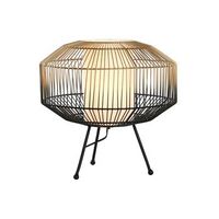 lampara sobremesa hierro algodon 39x39x38 negro