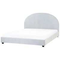 cama de agua minimalista de tela 160 x 200 cm azul claro vaucluse