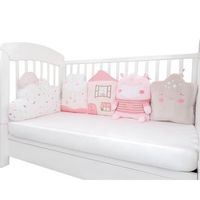 juego de almohadas de peluche para cuna hippo dreams