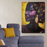 pintura al oleo decorativa opl2012623757-5070 multicolor 50x70 cm