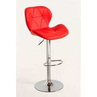 pack 4 taburetes pentagone de polipiel 1074839 cm - rojo
