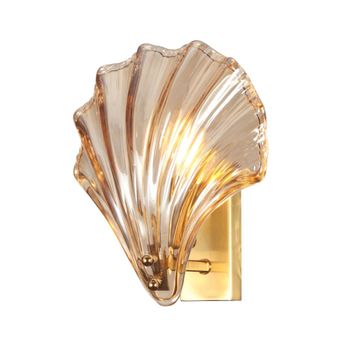 Aplique metal y vidrio  21 cm