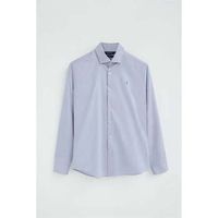 polo club camisa manga larga rigby go poplin slim io para hombre