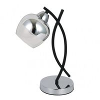 fabrilamp sobremesa con tulipa cristal modelo denali cromo