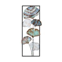 decoracion pared de metal fig 3 multicolor 32x90x4 cm