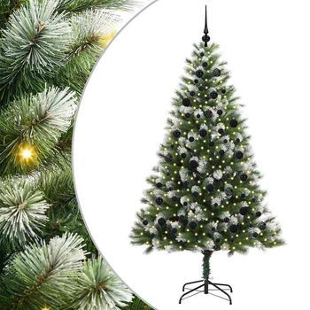 Árbol De Navidad Artificial Plegable Con Nieve Esponjosa 210 Cm Vidaxl