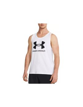 Camiseta de Fitness Under Armour Sportstyle Logo Tank Hombre Blanco