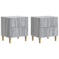 armario de noche 2 uds gris sonoma 43 x 345 x 48 cm vidaxl