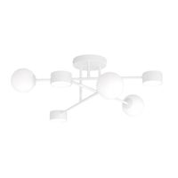 lampara de techo varli blanco 6 luces