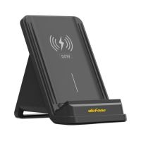 cargador inalambrico ulefone charging stand 50w dual coil qi ventilacion activa negro
