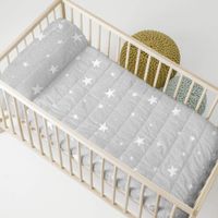 little star grey colcha cuna 100x130 cm