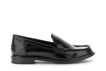 mocasines con efecto piel cepillada black
