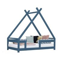 cama cabana infantil tahuka 90 x 180 azul marino