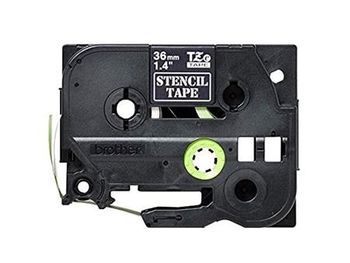 Brother STE-161 Original P-Touch Label Tape (36mm x 3m) Black Stamp Stencil