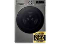 lavadora carga frontal - lg f4wr7009ags serie 700 9 kg 1400 rpm 14 programas ai direct driver turbowashr360r inox