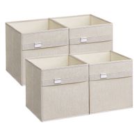 plegables cajas almacenaje blanco nube  30 x 30 x 30 cm