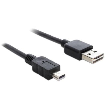 Cable USB 2.0 A a Mini-USB DeLOCK 1 m Negro Macho/Macho