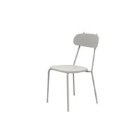 conjunto de 4 sillas de jardin de metal paloma gris 45x53 cm 84h