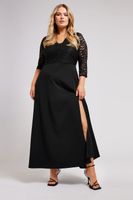 yours london curve black lace maxi dress mujer curvy y tallas grandes yours london