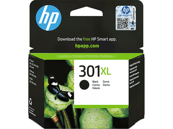 Cartucho de tinta - HP 301 XL, color negro, alto rendimiento