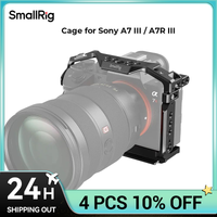 jaula smallrig para sony a7 iii  a7r iii jaula de aleacion de aluminio con placa de liberacion rapida arca zapata fria incorporada riel nato 2087d