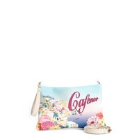 bolso de mano estampado asa y bandolera extraible multicolor