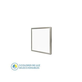 Panel Llano 36w 3000k-4000k-6500k 3,8x40x40 Cm Niquel 3600lm