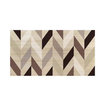 Cabecero Natural 'geométrico Zig-zag Granate' 105x80cm - Hecho A Mano