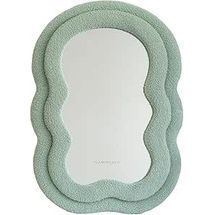 Espejo De Pared Ondulado Flamingueo Teddy 70x50x4cm Verde