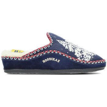 Nordikas Pantuflas n1502 azul para mujer