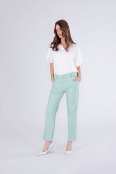 pantalones chinos superelásticos mint 40