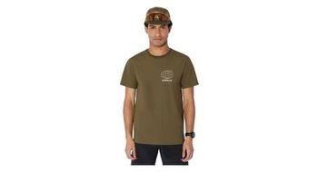 Maillot de manga corta circle agility run khaki para hombre