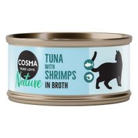 cosma nature 24 x 70 g - pack ahorro - atun y gambas