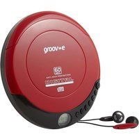groov-e retro gv-ps110-rd personal cd player - red red