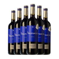 valpincia vino tinto ribera roble 75 cl 145 vol pack de 6 unidades